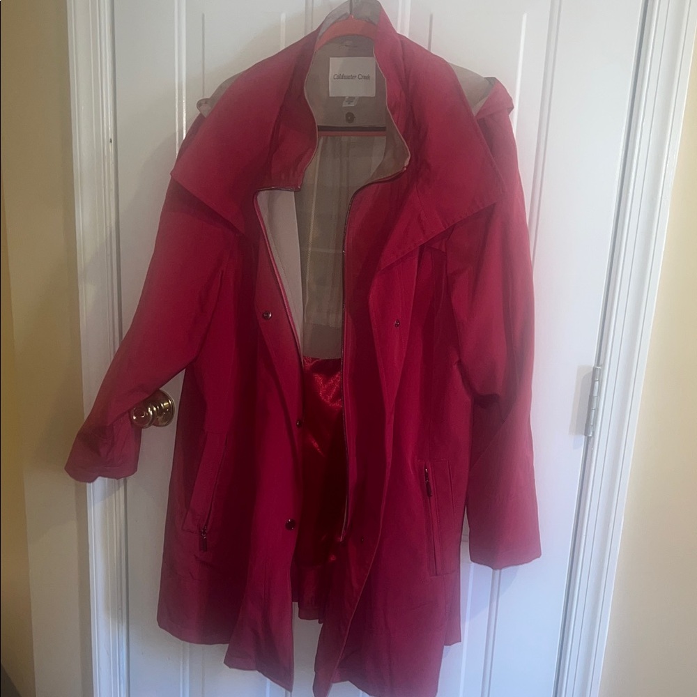 ❄️Coldwater Creek Women's Rosy Pink All Weather Coat